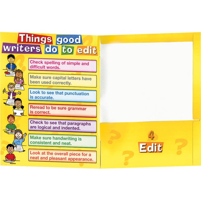 Writing Process 4-Pocket Student Folders - Set of 12