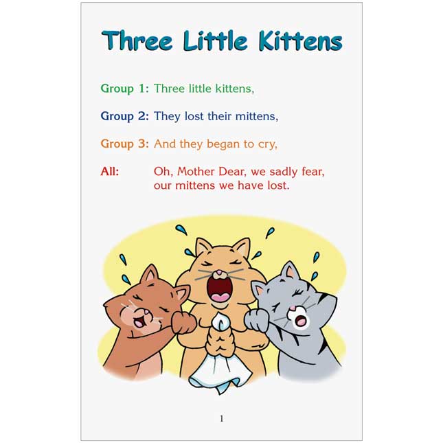 Really Good Readers' Theater - The Three Little Kittens Book