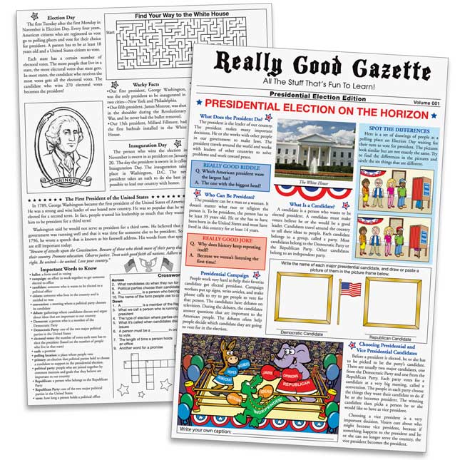 Really Good Gazette - Presidential Elections