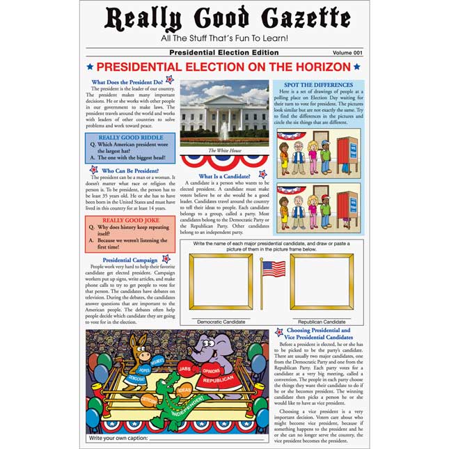 Really Good Gazette - Presidential Elections