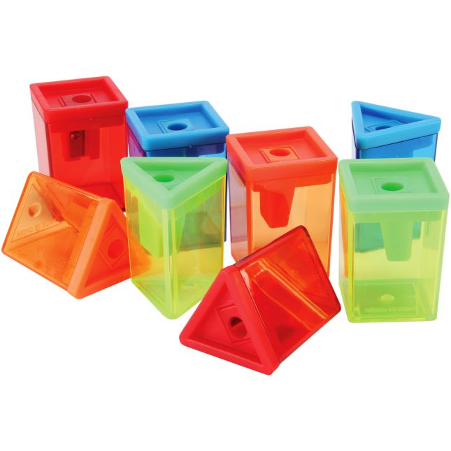 School World 3Pcs. Assorted Color Pencil Sharpeners