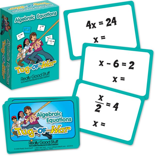 Really Good Tug-Of-War: Simple Algebraic Equations - 64 cards_0