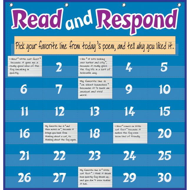 Read And Respond Pocket Chart™ - 1 pocket chart