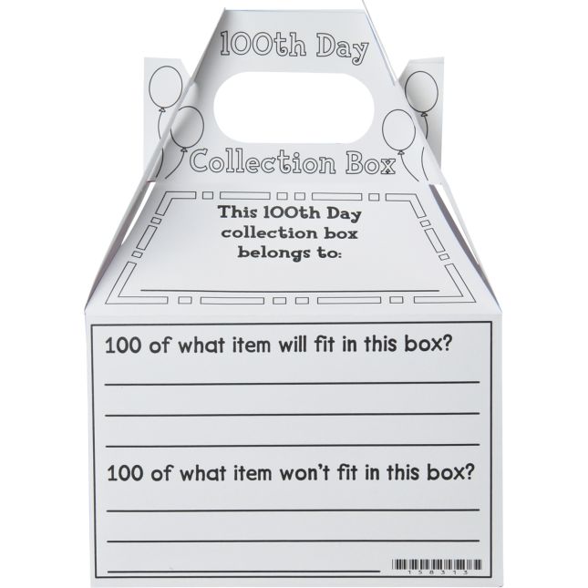 Ready-To-Decorate® Happy 100th Day! Collection Boxes - 12 boxes