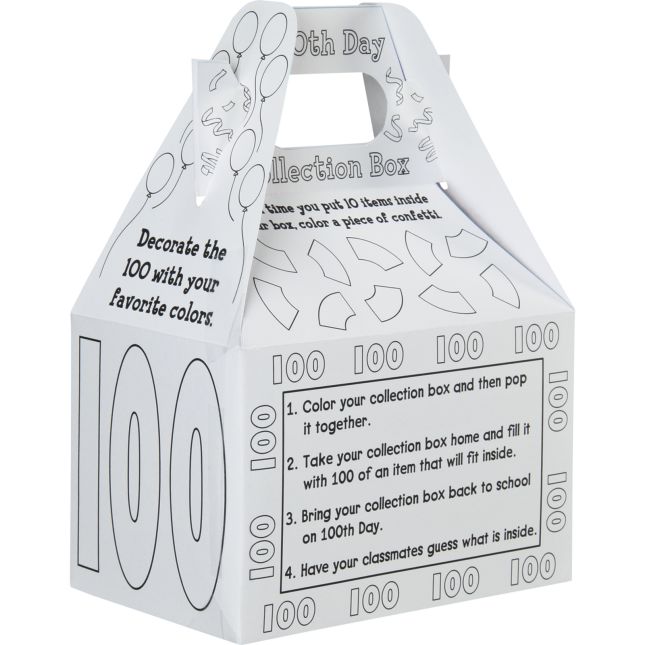 Ready-To-Decorate® Happy 100th Day! Collection Boxes - 12 boxes