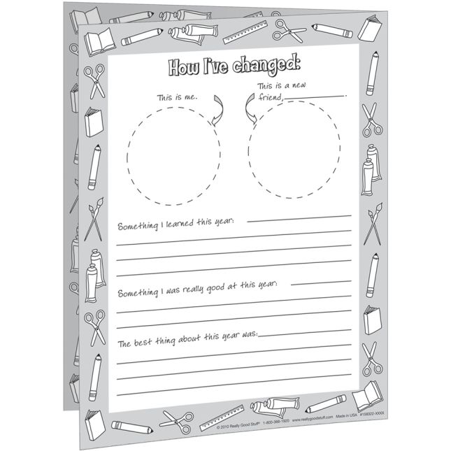 Ready-To-Decorate® First Day-Last Day Letters Kit - set of 24.