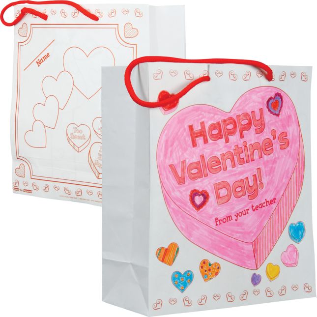 Ready-to-Decorate® Collect And Carry Valentine&#039;s Day Bags -