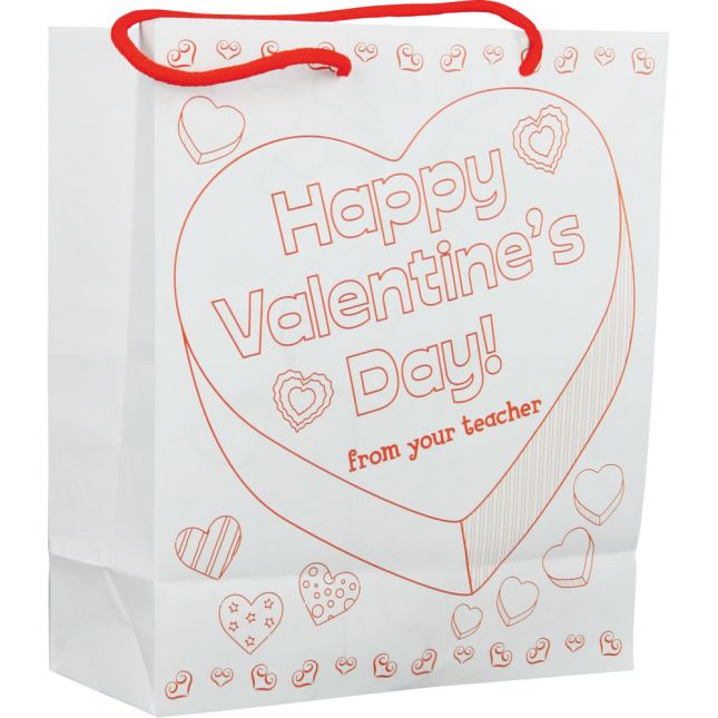 Ready-to-Decorate® Collect And Carry Valentine's Day Bags - 12 bags