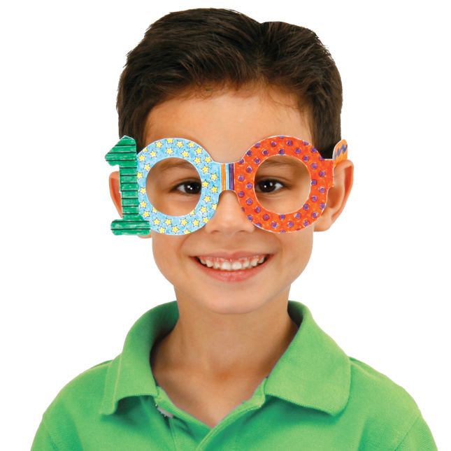 Ready-To-Decorate® 100th Day Glasses And Crowns Kit