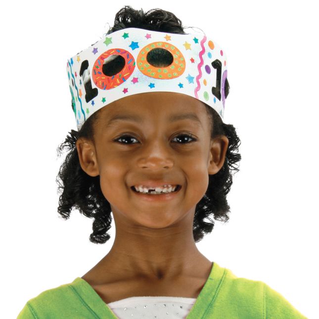 Ready-To-Decorate® 100th Day Glasses And Crowns Kit