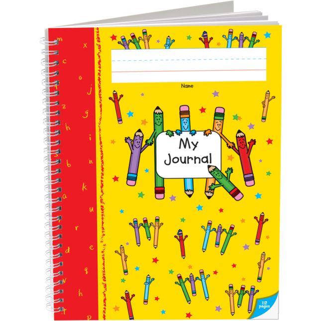 Deluxe Spiral Draw And Write Journals (Pencil Cover)- Pre-K - K - 6 journals