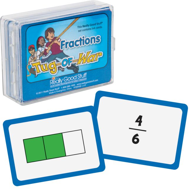 Really Good Stuff® Tug Of War - Fractions