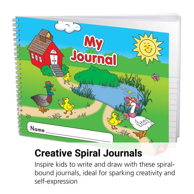 Really Good Stuff® Spiral Landscape Draw And Write Journals (112 Page) - Set of 6