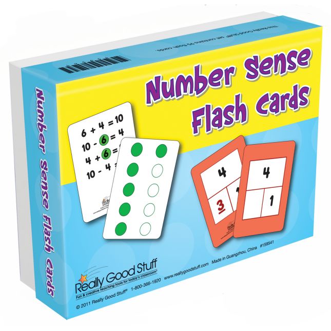 Number Sense Flash Cards - 95 flash cards