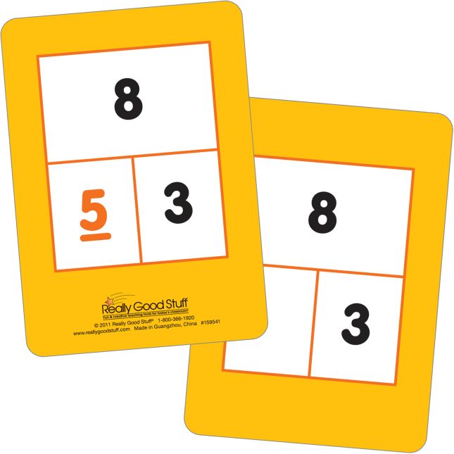 Number Sense Flash Cards - 95 flash cards