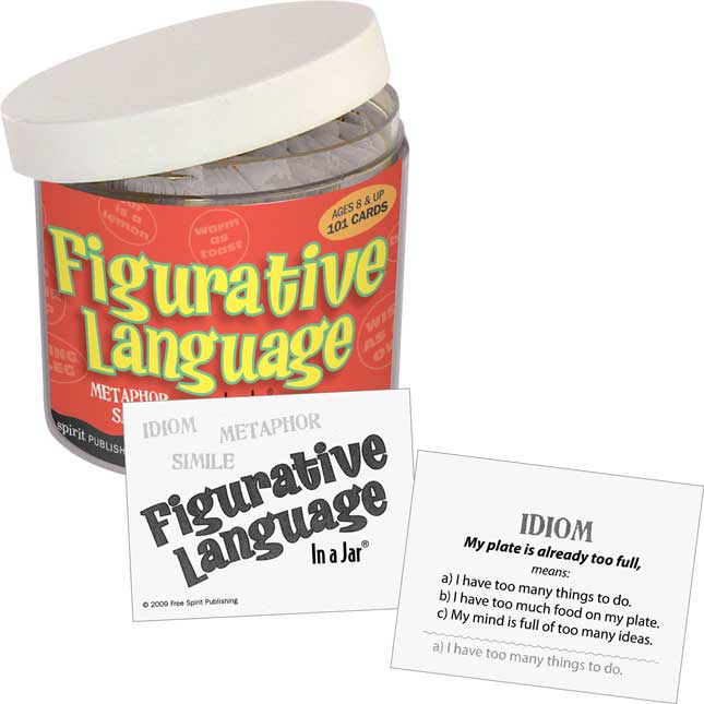 Figurative Language In A Jar - 101 cards, 1 jar