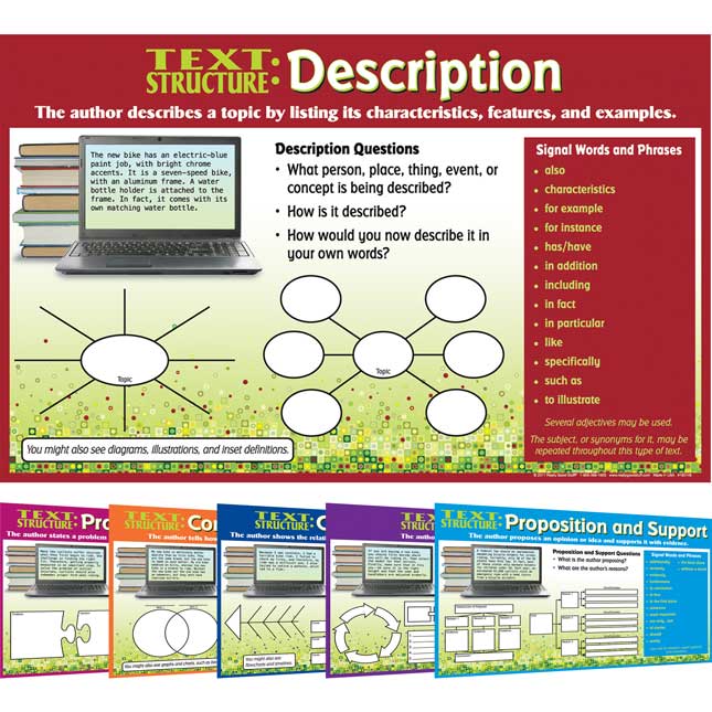 Text Structures 6 Poster Set