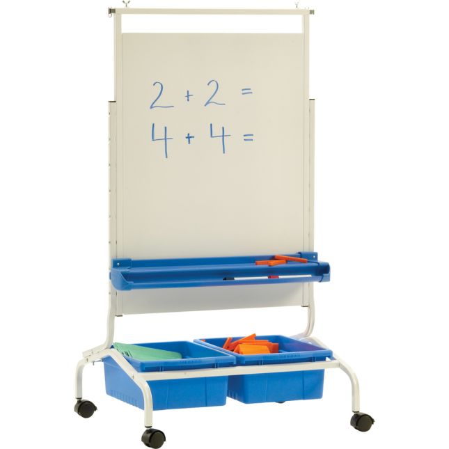 Deluxe Chart Stand - 1 easel, 2 tubs