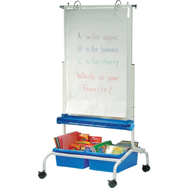 Deluxe Chart Stand - 1 easel, 2 tubs