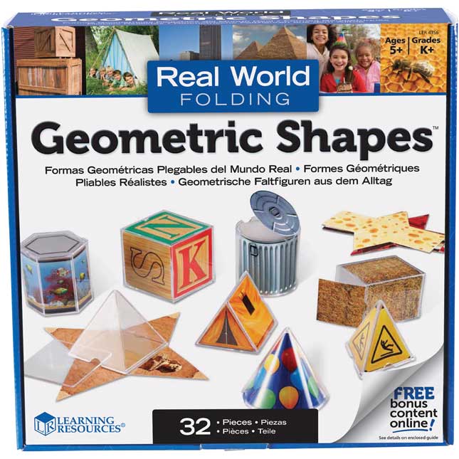 Real World Folding Geometric Shapes™ – Set Of 32