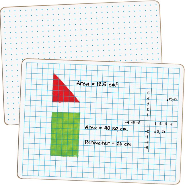 Math Dry Erase Board Kit - 36 dry erase boards