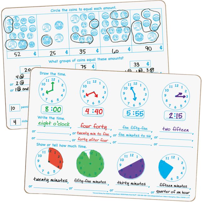 Math Dry Erase Board Kit - 36 dry erase boards