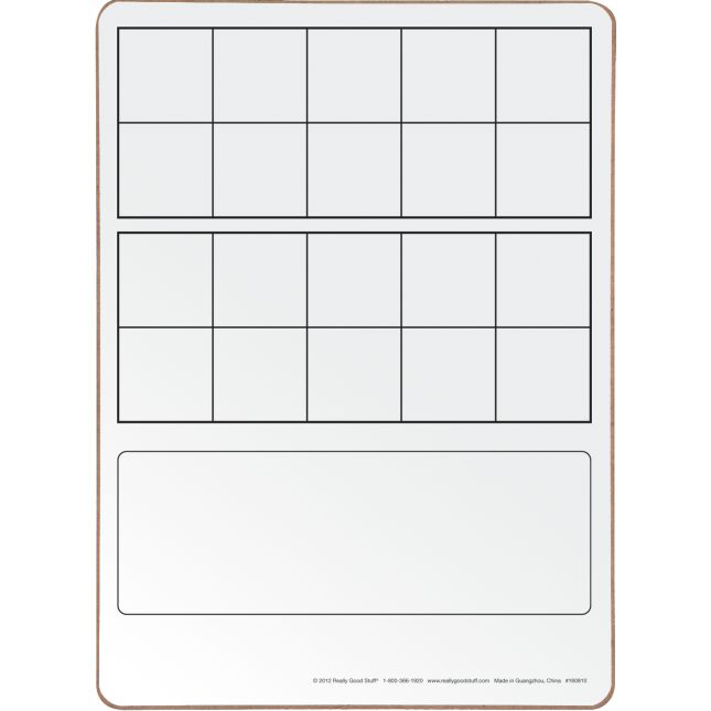 Double Ten-Frame Dry Erase Board Set