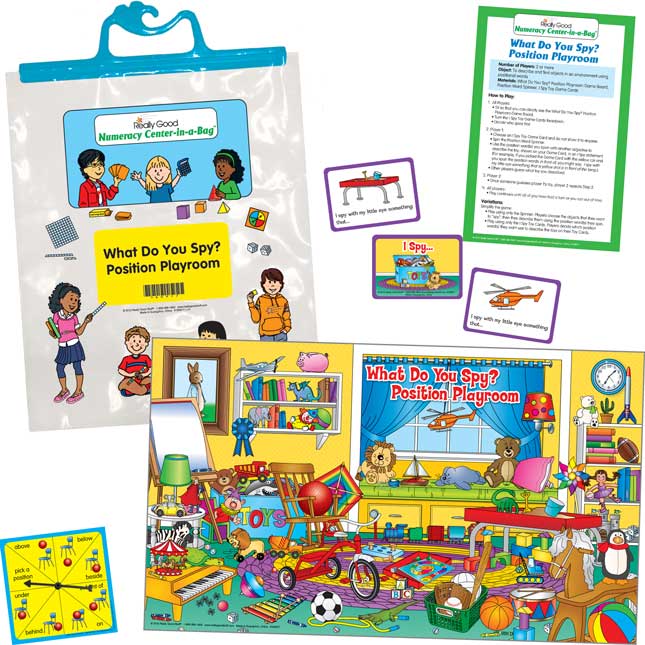 Numeracy Center-In-A-Bag™: What Do You Spy? Position Playroom