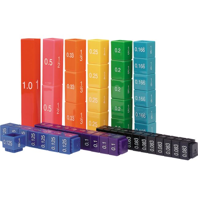 Fraction and Decimals Tower® Equivalency Cubes - 51