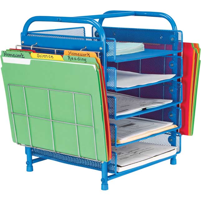 Really Good Desktop Classroom Papers Organizer™ With Two Wire Works Paper Holders