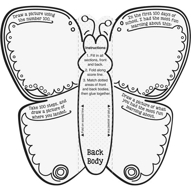 Ready-To-Decorate® 100th Day 3-D Butterfly Bulletin Board Set