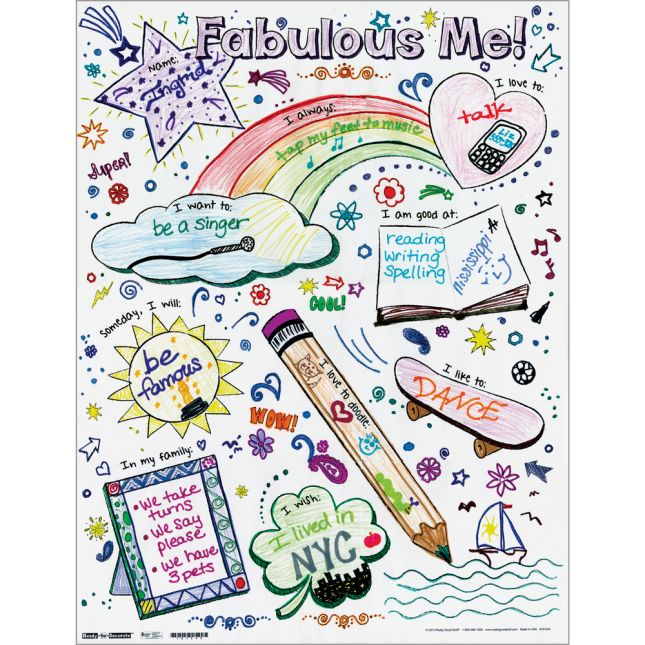 Ready-To-Decorate® Fabulous Me! Posters - 24 posters