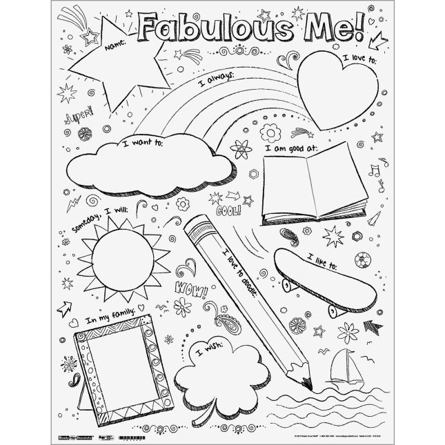 Ready-To-Decorate® Fabulous Me! Posters - 24 posters