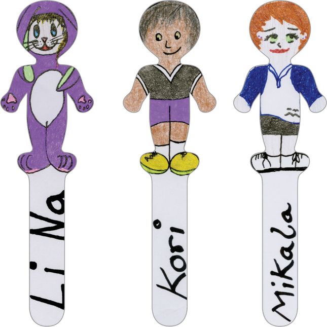 Ready-To-Decorate® Pick A Student Sticks - 24 stick figures