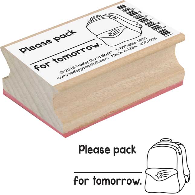 Student/Parent Reminder Rubber Stamp Set