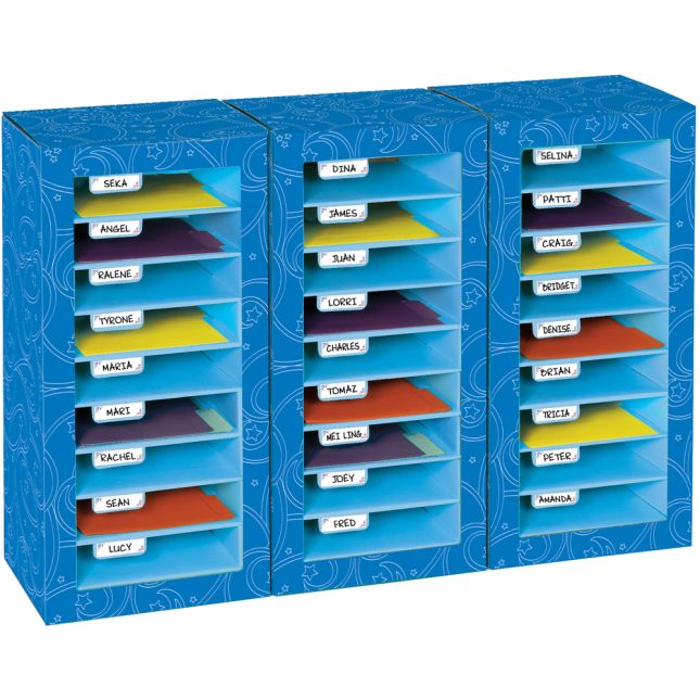 Really Good Stuff® Store More® Classroom Mail Center - 27 Slot Swirl Star Design