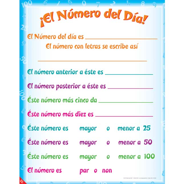 Explore The Number Of The Day - In Spanish