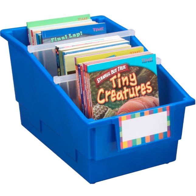 Chapter Book Library Bins™ With Dividers - Primary - 4 bins with dividers