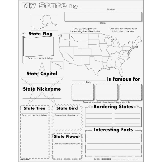 Ready-To-Decorate® My State Posters - 24 posters