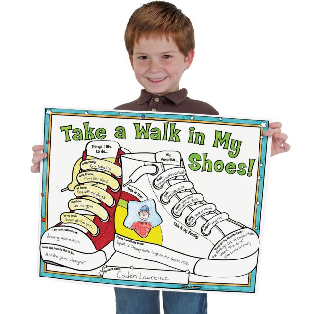 Ready-To-Decorate® Take A Walk In My Shoes! Posters - 24 posters