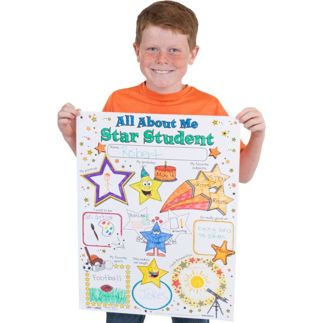 Ready-To-Decorate® All About Me Star Student Posters - 24 posters