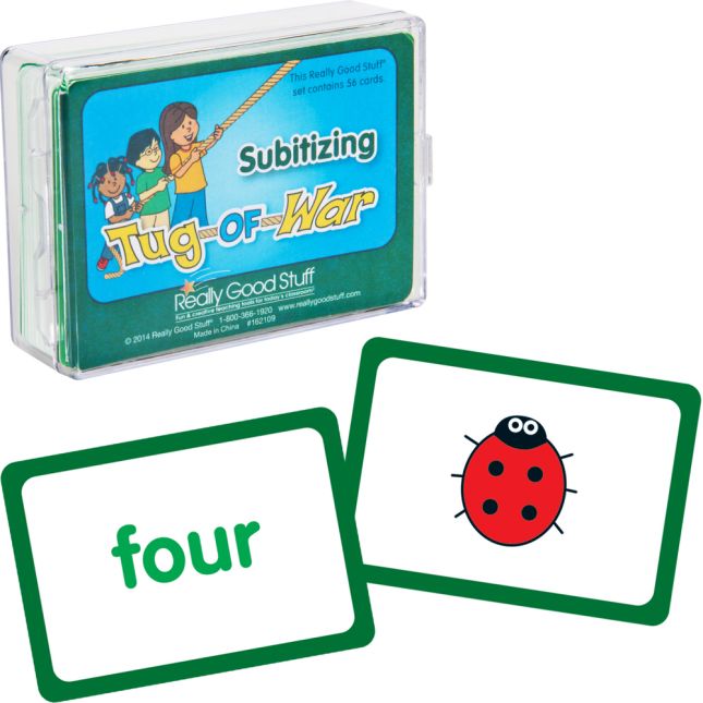 Really Good Stuff® Tug Of War - Subitizing - 1 deck of 56 cards_0