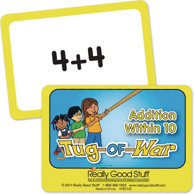 Really Good Tug Of War - Addition Within 10 - 1 deck of 66 cards