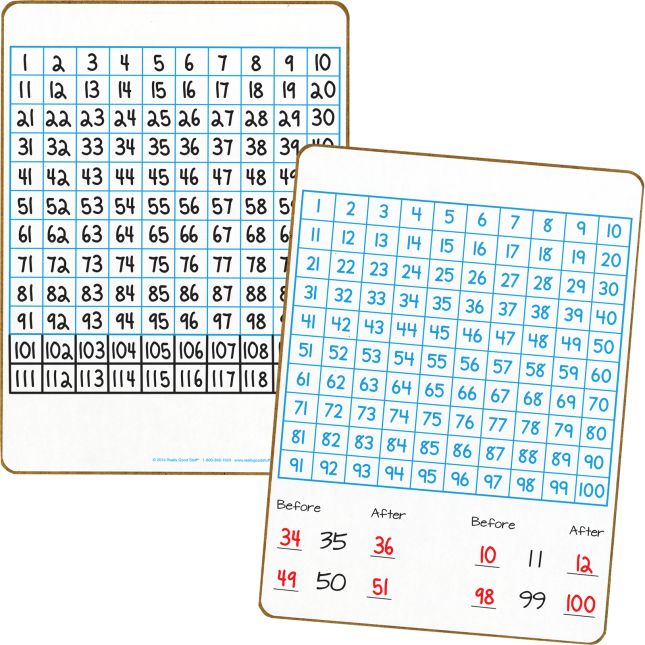 100 Grid Two-Sided Dry Erase Boards - 6 boards_0