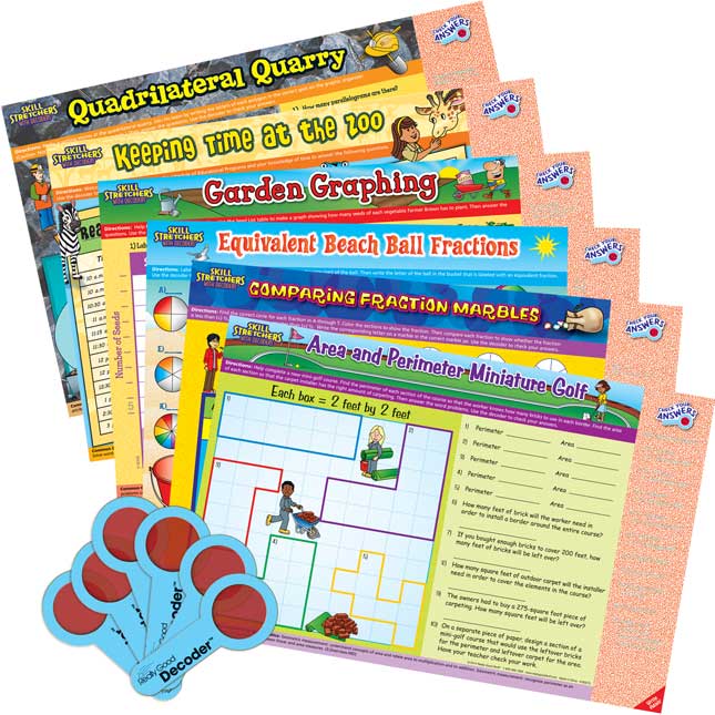 Skill Stretchers With Decoders™ Kit: Grade 3 Math - Set 1