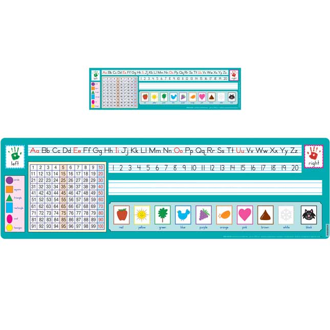 100 Grid Self-Adhesive Deluxe Plastic Desktop Helpers and Desktop Helper Banner - Zaner-Bloser