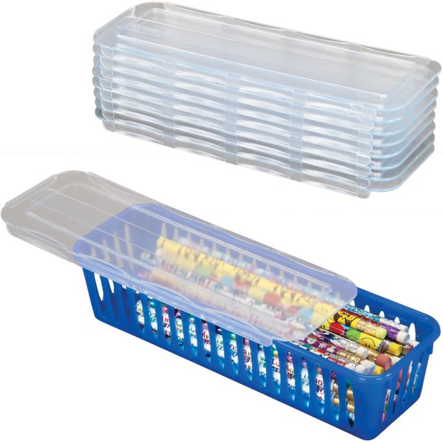 Sliding Lids For Pencil And Marker Baskets - 8 lids