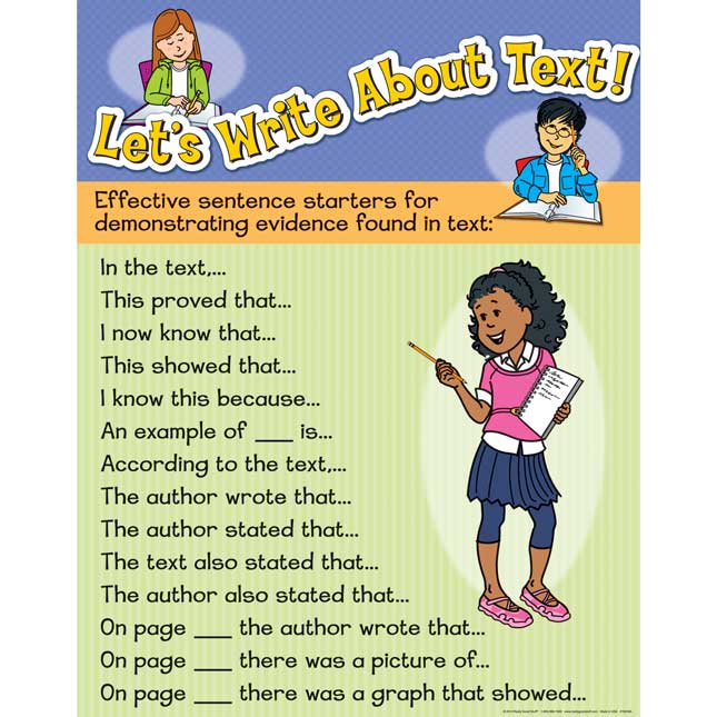 Let's Write About Text! Poster