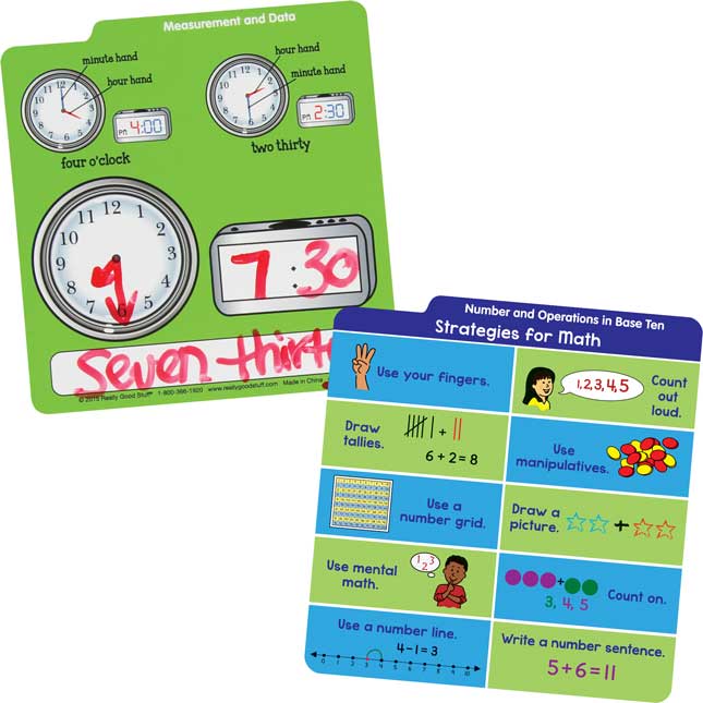 Desktop Buddies™ With Sleeves - Math Grades K-1