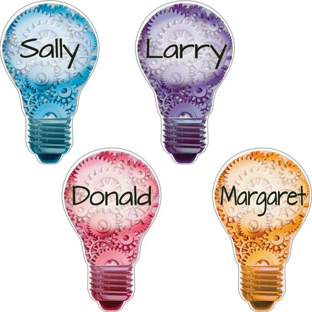 Student Name Lightbulb Magnets